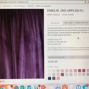 Jenny Yoo Emelie (No Appliqué)  Bridesmaids Dress